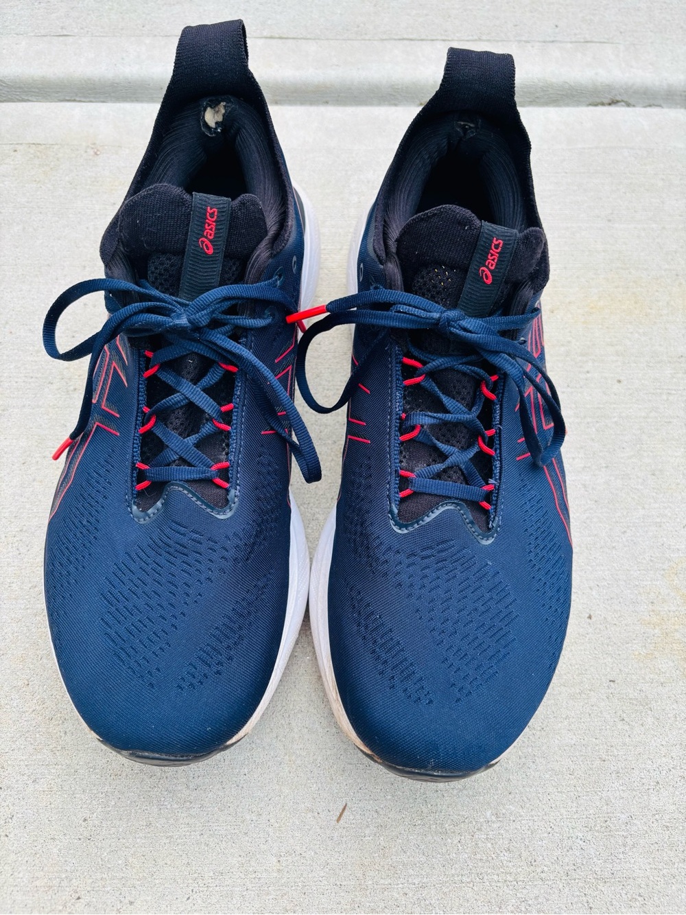 Asics Gel Nimbus 25 Men's Navy Blue Athletic Running Shoes  size 12 - Picture 4 of 12